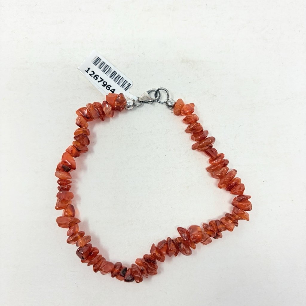 Shop Lc Carnelian Bracelet In Platinum Overlay Sterling Silver Nickel Free 9in 25$